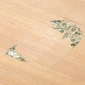 Herbst in Liebe Greenery Pumpkin Wedding Acryleinladungen (Ablage )