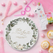 Herbst in Liebe Greenery Pumpkin Wedding Pappteller (Party)