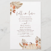 Herbst in Liebe Hochzeit Pampas Grotto (Vorderseite)