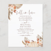 Herbst in Liebe Hochzeit Pampas Grotto Flyer (Vorne)