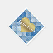 Herbst in Liebe Kitsch Country Wedding Party Serviette (Ecke)