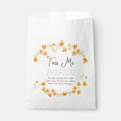 Herbst in Liebe Kürbis Aquarellenschnecke Geschenktütchen (Vorderseite)