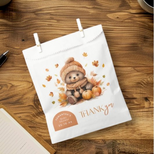 Herbst in Liebe Kürbiskürbis Kürbiskugel Verlassen Geschenktütchen