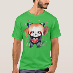 Herbst in Liebe mit diesem Kawai Red Panda T-Shirt