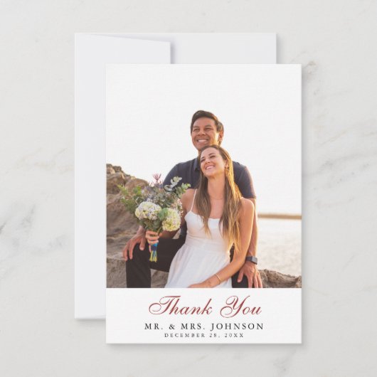 Herbst in Liebe Pumpkin Botanische Herbsthochzeit Dankeskarte (Vorderseite)