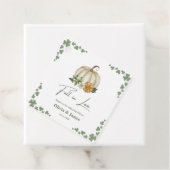 Herbst in Liebe Pumpkin Greenery Sage Green Weddin Geschenkanhänger (Beispiel)