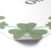 Herbst in Liebe Pumpkin Sage Green Wedding Willkom Poster (Ecke)