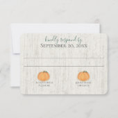 Herbst in Liebe Pumpkin Sonnenblumen & Lichter Hoc Einladung (Vorderseite)