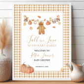 Herbst in Liebe Rustic Boho Fall Baby Dusche Willk Poster