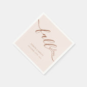 Herbst in Liebe Serviette (Ecke)