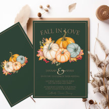 Herbst in Liebe Smaragdgrüne Herbstkürbis Hochzeit