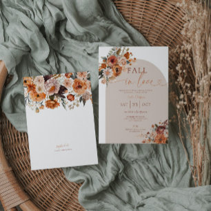 Herbst in Liebe Terracotta Bridal Dusche Einladung