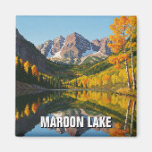Herbst in Maroon Lake Colorado Magnet (Vorne)
