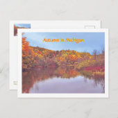 Herbst in Michigan Postkarte (Vorne/Hinten)