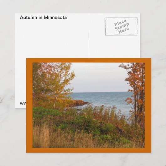 Herbst in Minnesota Postkarte (Vorne/Hinten)
