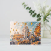 Herbst in Montmartre Postkarte (Stehend Vorderseite)