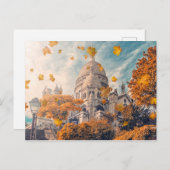 Herbst in Montmartre Postkarte (Vorne/Hinten)