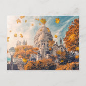 Herbst in Montmartre Postkarte (Vorderseite)