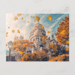 Herbst in Montmartre Postkarte