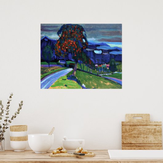 Herbst in Murnau, Poster (Küche)