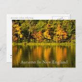 Herbst in New England Postkarte (Vorne/Hinten)