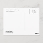 Herbst in New England Postkarte (Rückseite)