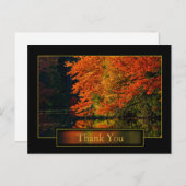 Herbst in New England Vielen Dank Postkarte (Vorne/Hinten)