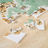 Herbst in New England Wasserfarbe Jigsaw Puzzle (Seite)