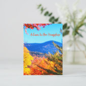 Herbst in New Hampshire Postkarte (Stehend Vorderseite)