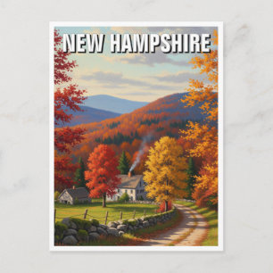 Herbst in New Hampshire Travel Postkarte