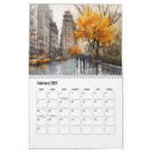 Herbst in New York-USA Kalender (Feb 2027)