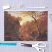 Herbst in Nordamerika, Frederic Edwin Church Seidenpapier (Handwerk)