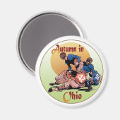 Herbst in Ohio Magnet (Vorderseite/Rückseite)