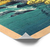 Herbst in Oirase Hasui Kawase Szenerie strahlt Han Poster (Ecke)