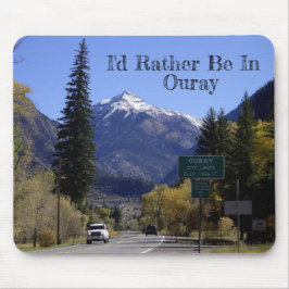 Herbst in Ouray, Colorado City Limits Mousepad