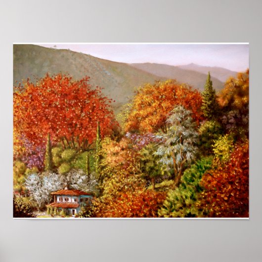Herbst in Paraskevi Poster (Vorne)