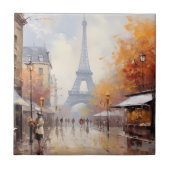 Herbst in Paris Frankreich Fliese (Vorderseite)