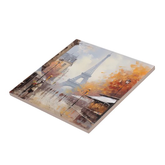 Herbst in Paris Frankreich Fliese (Seite)