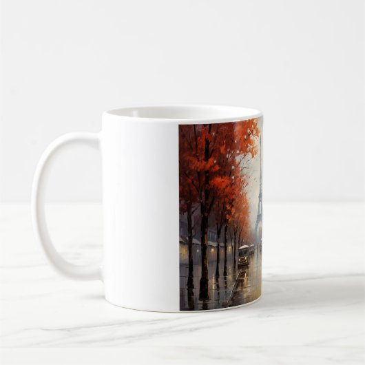 Herbst in Paris Frankreich Kaffeetasse (Links)