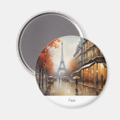 Herbst in Paris Frankreich Magnet (Vorderseite/Rückseite)