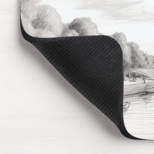 Herbst in Paris Frankreich Mousepad (Ecke)