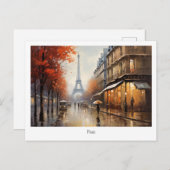 Herbst in Paris Frankreich Postkarte (Vorne/Hinten)