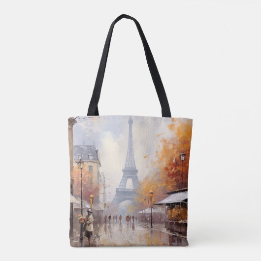 Herbst in Paris Frankreich Tasche (Rückseite)
