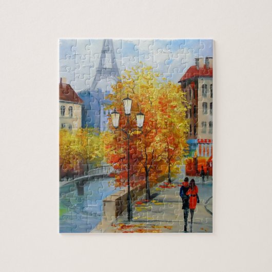 Herbst in Paris Puzzle (Vertikal)