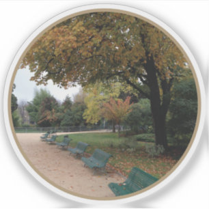 Herbst in Paris - v2 Aufkleber