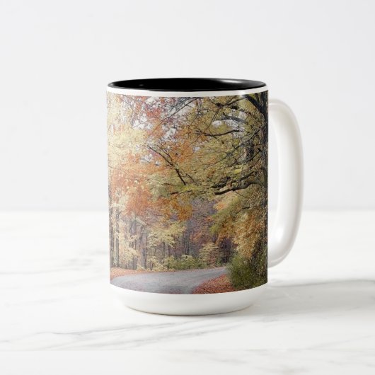 Herbst in pures Michigan-Gemütliches Zweifarbige Tasse (VorderseiteRechts)