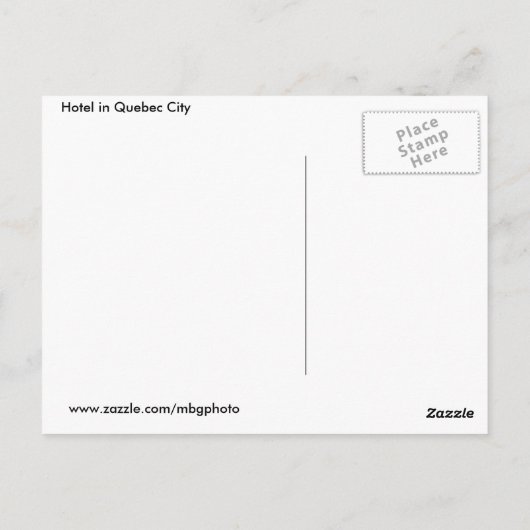 Herbst in Quebec Postkarte (Rückseite)