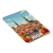 Herbst in Riga Lettland Reise Magnet (Rechte Seite)