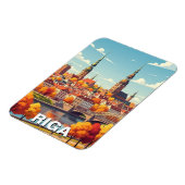 Herbst in Riga Lettland Reise Magnet (Linke Seite)