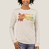 Herbst in Rochester New York mit Herbstlauben Tri-Blend Shirt (Vorderseite)